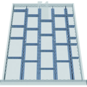 26-fach-Schubladeneinsatz, Höhe 50mm für Schubladeninnenmaß 450x600mm