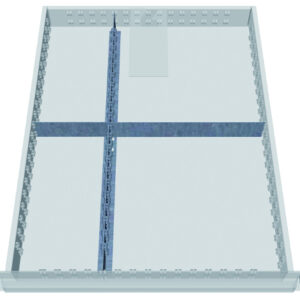 4-fach-Schubladeneinsatz, Höhe 200mm für Schubladeninnenmaß 450x600mm