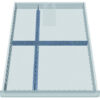 4-fach-Schubladeneinsatz, Höhe 200mm für Schubladeninnenmaß 450x600mm
