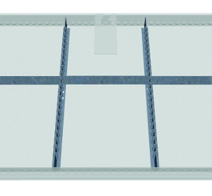 6-fach-Schubladeneinsatz, Höhe 200mm für Schubladeninnenmaß 900x600mm