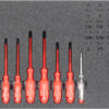 VDE-Werkzeugsatz 3, Schraubendrehersatz (45 Teile), Einlagengröße 300x600mm