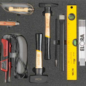 VDE-Werkzeugsatz 4, Elektromechanik, (9 Teile), Einlagengröße 500x450mm