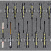 ESD/Elektronik-Werkzeugsatz 1, Schraubendreher (22 Teile), Einlagengröße 300x600