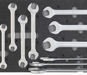 Kfz-Werkzeugsatz 1, Maulschlüssel (14 Teile), Einlagengröße 300x600mm