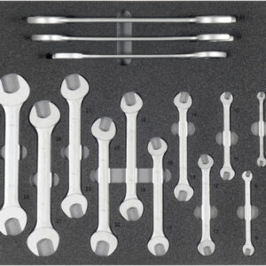 Kfz-Werkzeugsatz 1, Maulschlüssel (14 Teile), Einlagengröße 500x450mm