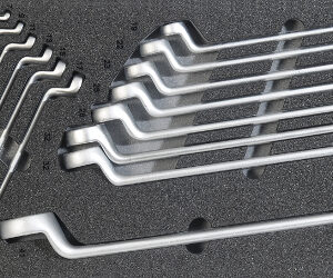 Kfz-Werkzeugsatz 2, Ringschlüssel (14 Teile), Einlagengröße 300x600mm