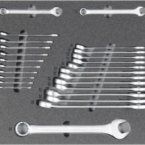 Kfz-Werkzeugsatz 3, Ringmaulschlüssel (25 Teile), Einlagengröße 500x450mm