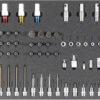 Kfz-Werkzeugsatz 5, Aufsteckeinsätze 1/2" (50 Teile), Einlagengröße 500x450mm