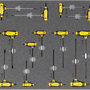 Kfz-Werkzeugsatz 8, Inbus/Torx-Schraubendreher (13 Teile) Einlagengröße 500x450m
