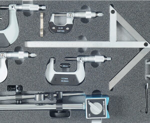 Werkzeug Metalltechnik 9, Messwerkzeuge III (21 Teile) Einlagengröße 300x600mm