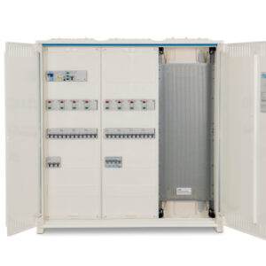 Labor-Energieverteilung, (8 Gruppen + Lehrertisch +3x EDV,  im Wandverteiler)